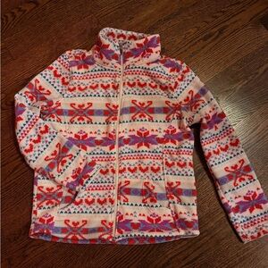 Cozy Kids' Aztec Patterned Fleece Jacket